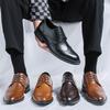 Handcrafted Mens Oxford Shoes Business Formal Classic Shoes Man Genuine Calfskin Leather Brogue Dress Shoes