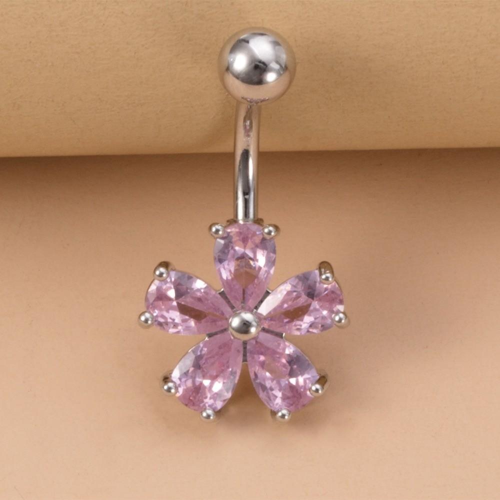 Stainless Steel Belly Button Rings Crystal Body Piercing Jewelry Navel Ring  Sexy
