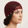 Beads Tassels Crochet Hollow Knitted Hat Hollow Out Weave Cap Ethnic Style Hat  Apparel Accessories