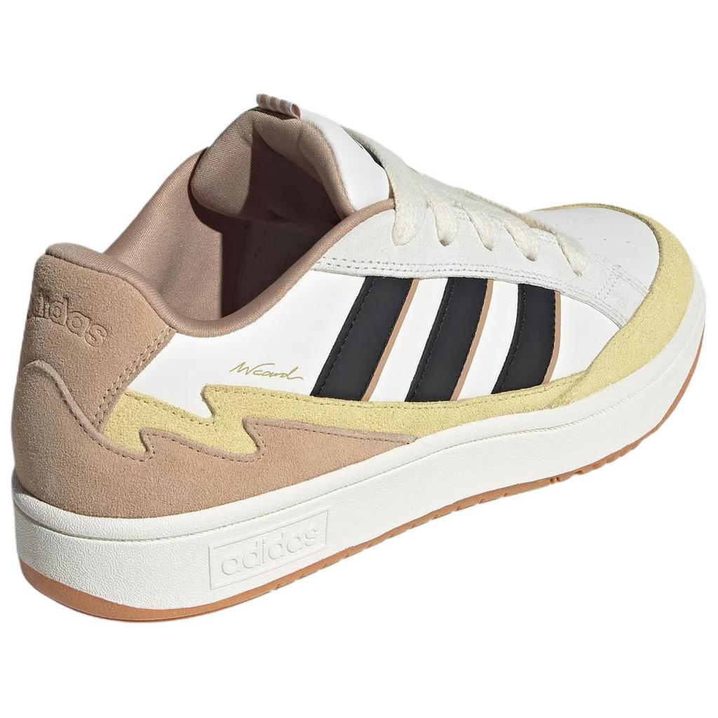 adidas Wcard Adv Кожаные Универсальные Удобные Прочные Низкие Кеды для Скейтбординга Унисекс Кеды для Скейтбординга Ярко-белые JQ4534