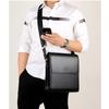 Men's Soft Leather One-shoulder Casual Messenger Bag Business Briefcase Diagonal Vertical Messenger Bag