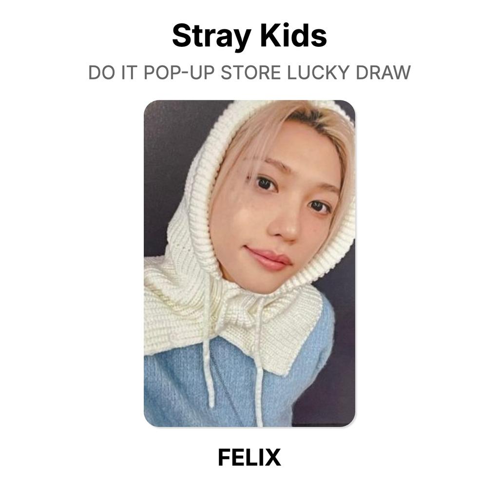 Stray Kids DO IT Pop-up Store Розыгрыш Счастливого Билета Официальная Фотокарточка