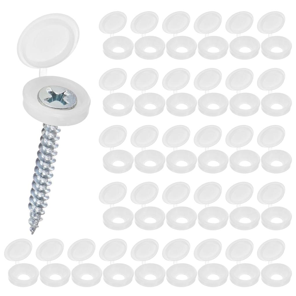 Plastic Nails Hinged Screw Caps Protective Self-tapping Screws Decorative Cover Furniture Hardware Nuts Bolts Folding Cap