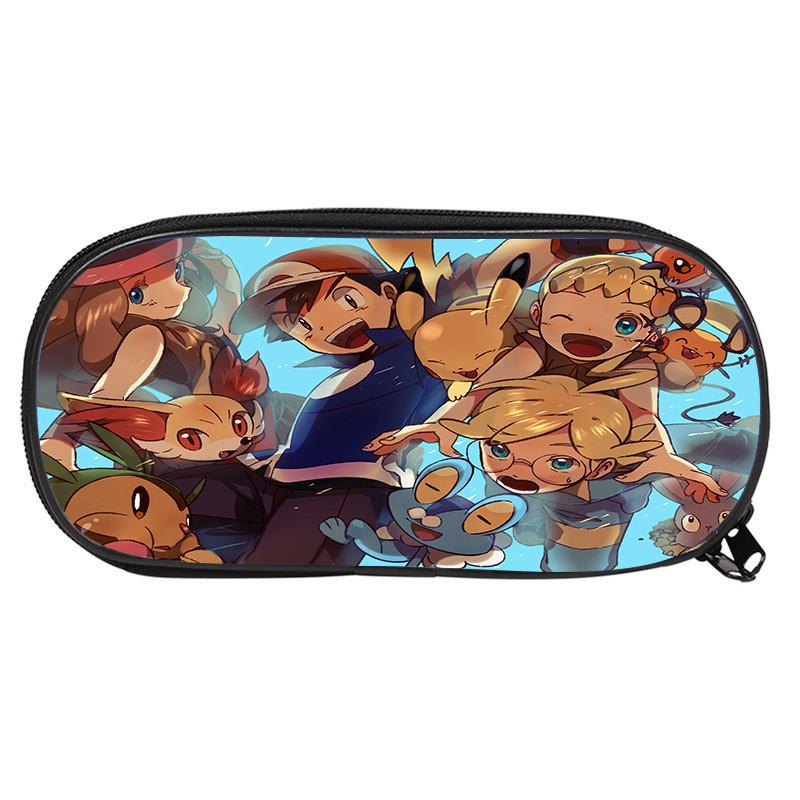Pokemon Themed Printed Student Single Layer Stationery Storage Pencil Bag