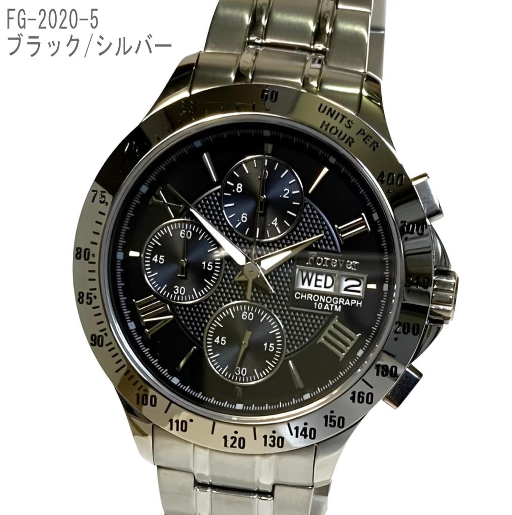 FOREVER Chronograph Prestigious Piece for the Valuable Chronograph with 10 ATM Water Day of the and Tachymeter FOREVER [A Man] High-Speed 1/20-Second
