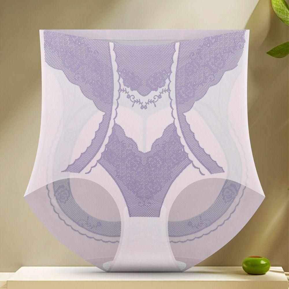 Ice Silk Корректирующее белье для похудения с утягивающим эффектом средней талии Трусы для коррекции фигуры Нижнее белье для ежедневного контроля живота