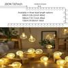 Crystal Ball String Lights USB/Battery Power Romantic Bubble Ball Light String Indoor Garden Party Christmas Festival Decoration