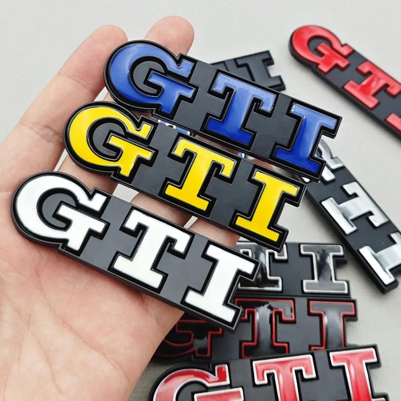 Golf 3 4 MK3 MK4 2026 Hot For VW VOLKSWAGEN 3D Metal Logo GTI Car Front Grille Badge Emblem For Volkswagen Polo Typ 9N3 6R AW Go