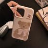 Плюшевый мишка Кукла Чехол для телефона Apple iPhone 15 17promax Подходит для 16 Силиконовый 13 Розовый Мягкий 12