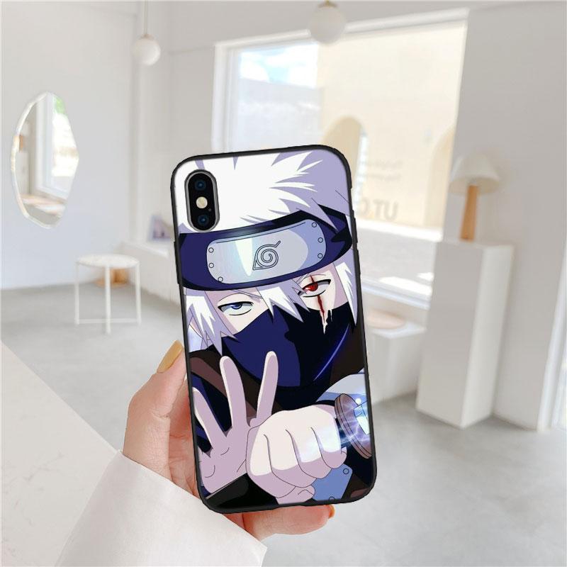 PP49 Naruto Kakashi Soft Shell Phone Case for Samsung Galaxy S20 S21 S22 Ultra FE + Plus A21S A22 A24 A25 A26 A30 A30S A31