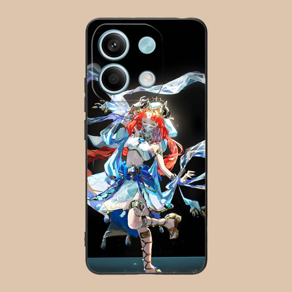 Игровой чехол GI Nilou Матовый ТПУ для мобильного телефона POCO F7 F6 F5 F4 F3 F2 Pro GT C75 C71 C65 C61 C40 Pro Ultra Цветной чехол