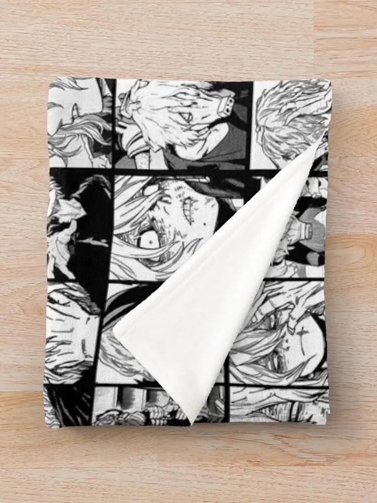 Плед Shigaraki Collage черно-белая версия Плед для детей Пляжное тяжелое одеяло