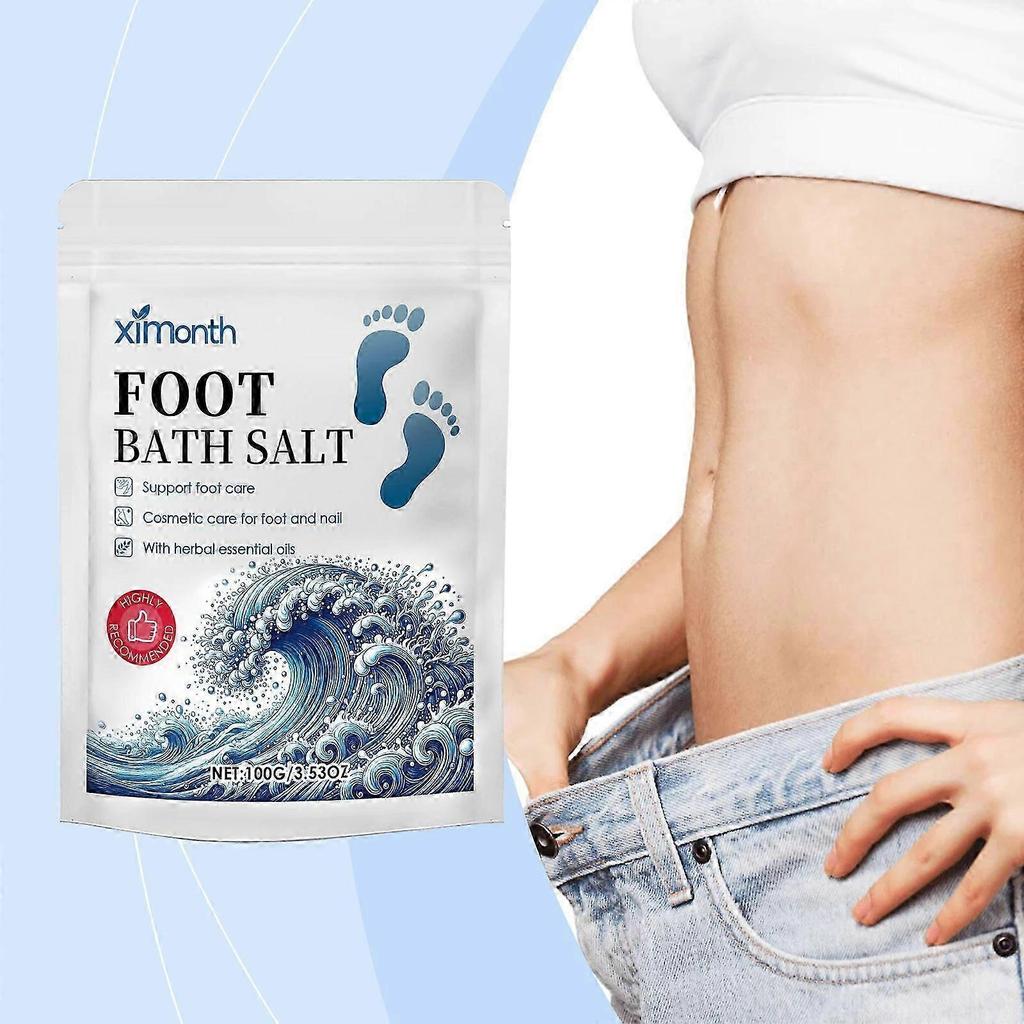 Ximonth body foot care foot bath salt moisturizes the body skin, tightens the skin, foot care soak the feet