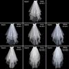 Accessories White Ivory Two Layer Short Simple Women's Tulle Bridal Veil With Comb Wedding Veil