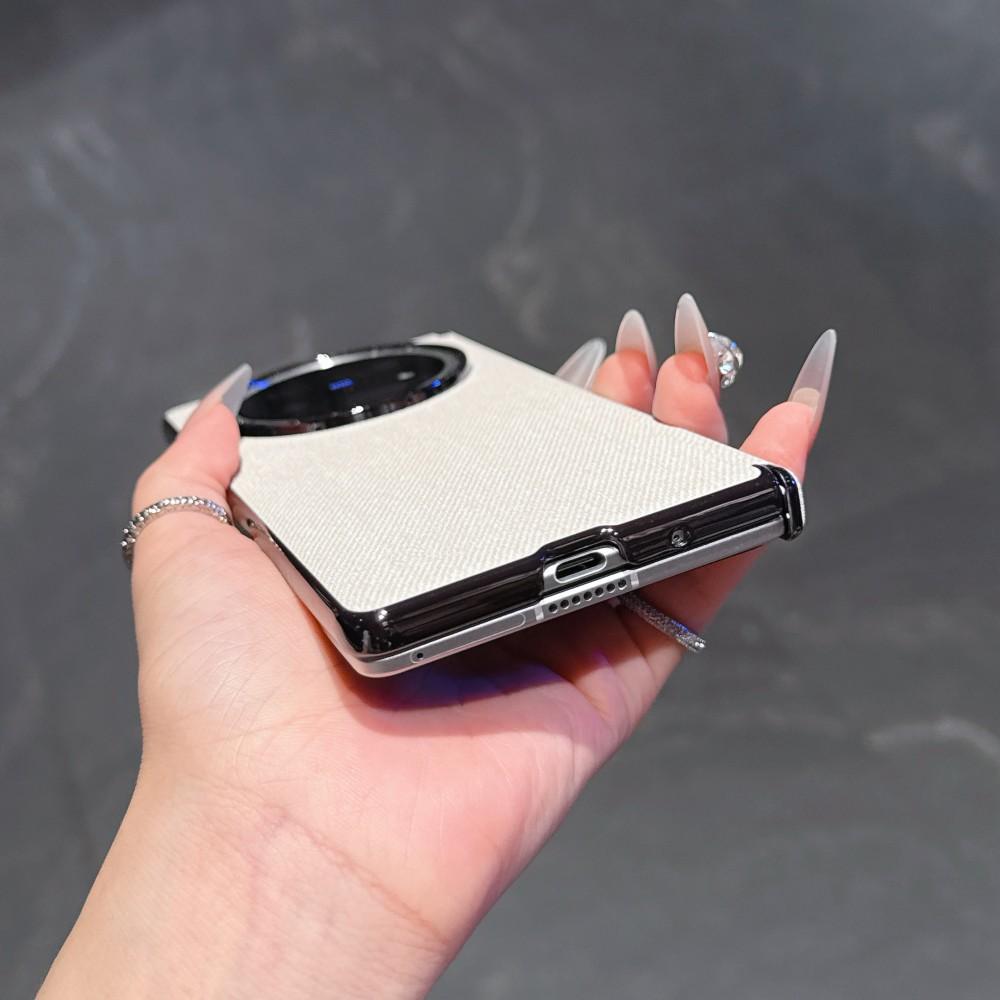 Чехол для VIVO X Fold 5 Роскошная кожа PU Магнитная Беспроводная Зарядка Защитная Задняя Крышка Чехол Для VIVO X Fold 5 3 Pro Корпус