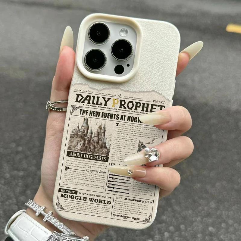 For Apple 16promax Mobile Phone Case New for IPhone15 Advanced 14pro Anti-fall 13 Newspaper 12/11