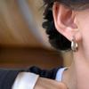 New Arrivals Open Run Bold Ring Hoop earRing One Touch