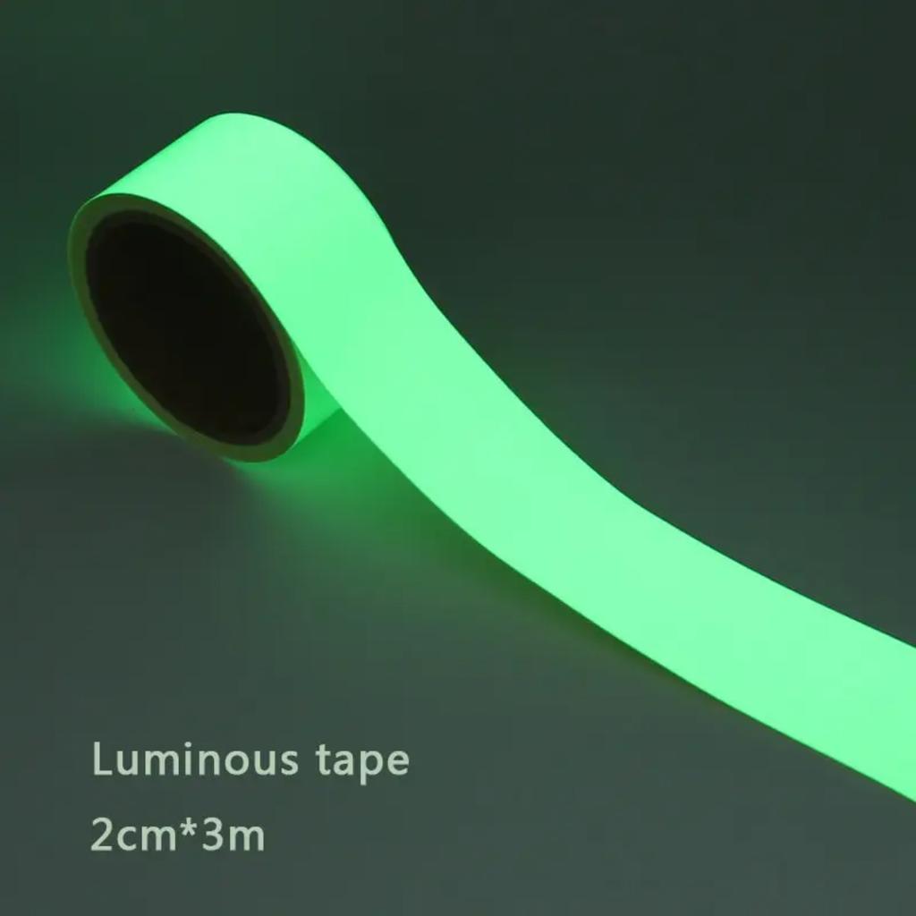 Illiant Green Glowing Effect | Bright Green Luminous Tape for Enhanced Visibility and Safety At Night | Non-slip Ground Light St