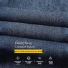 PLAYBOY Men's Retro Washed Wide-Leg Straight Denim Jeans