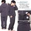 Room Wear Pajamas Top and Bottom Set Fluffy Open Front Zip Up Long Sleeves Long Pants Birthday Present Gift QWHIM01 Charcoal [Luanna Jena] Men's & (M,