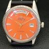 Б/У АВТОМАТИЧЕСКИЕ МУЖСКИЕ ЧАСЫ RICOH R31 JAPAN DAY&DATE ОРАНЖЕВОГО ЦВЕТА С ЦИФЕРБЛАТОМ a433096-2 R114-a433096