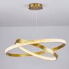 Ceiling Lamp Hanging Chandelier Led + Remote Control 30W 40/60Cm 2 Rings Gold