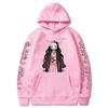 Японский аниме Demon Slayer Графический принт с капюшоном Женские толстовки с капюшоном Длинный рукав Плюс Размер Толстовка Harajuku Повседневная одежда для девочек Топы