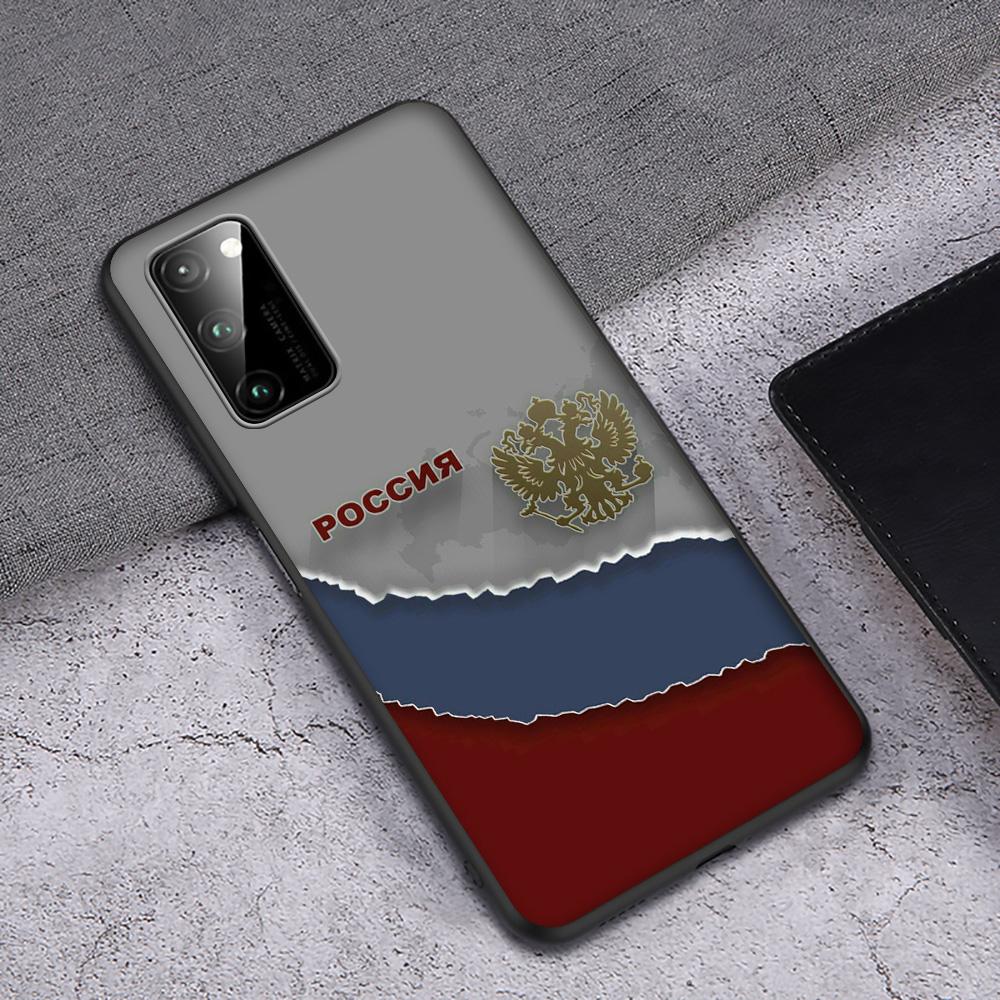 T161 Russia Flag Emblem Case for Honor Note 6A 7A 7C 7X 8 8A 8C 8X 9 9A 9X 10X 20 20S 30 Y6P Lite Pro
