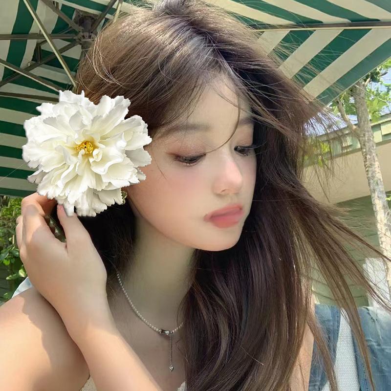 Hawaiian Flower Hair Clip For Women Girls Romantic Bohemian Flower Side Clip Sweet Hair Clips Hair Accessories Gifts