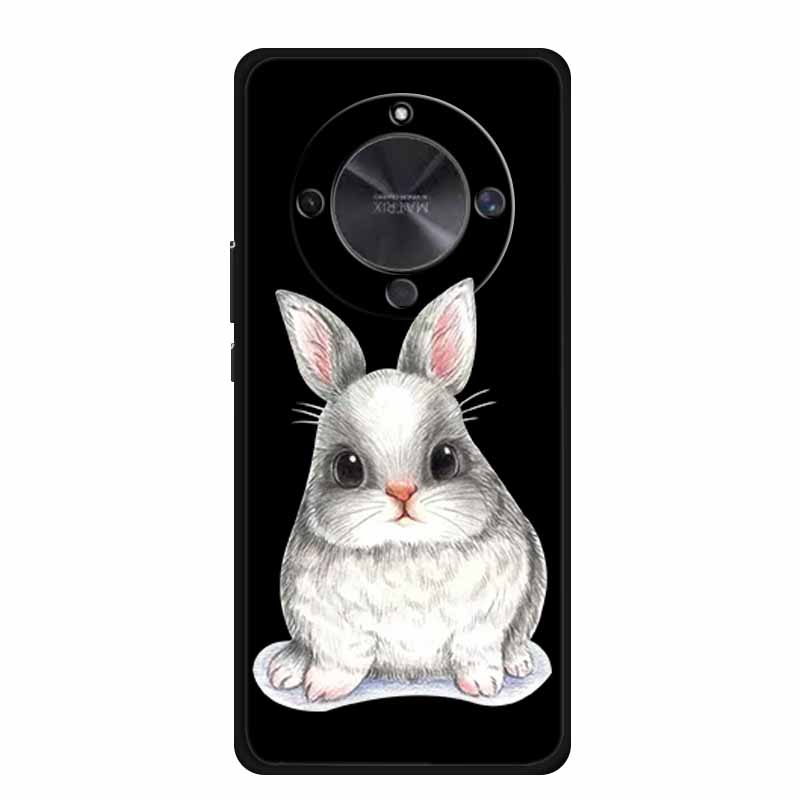Coque For Honor X70 5G Case Cartoon Cat Funda Black Silicone Soft Back Cover For Honor X70 2025 Phone Case Cover X 70 HonorX70
