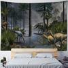 Dreamy Forest Dinosaur Tapestry Magic Forest Animal Living Room Bedroom Decoration Sofa Wall Cartoon Wall Hanging Cloth