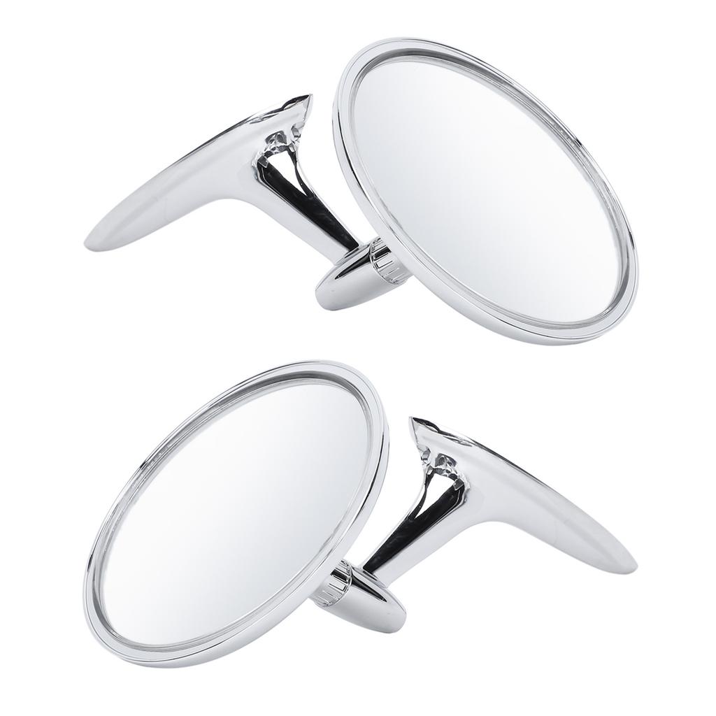 Round Outside Rearview Mirrors 654394765672 Rear View Wing Mirror Replacement for Impala Corvair Biscayne Bel Air Nova