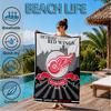 Vintage Detroit Wings Logo Beach Towel, Super Soft Microfiber, Perfect Gift for Her/Him, Birthday, for Pool, Beach, Travel, Decor Beach Party