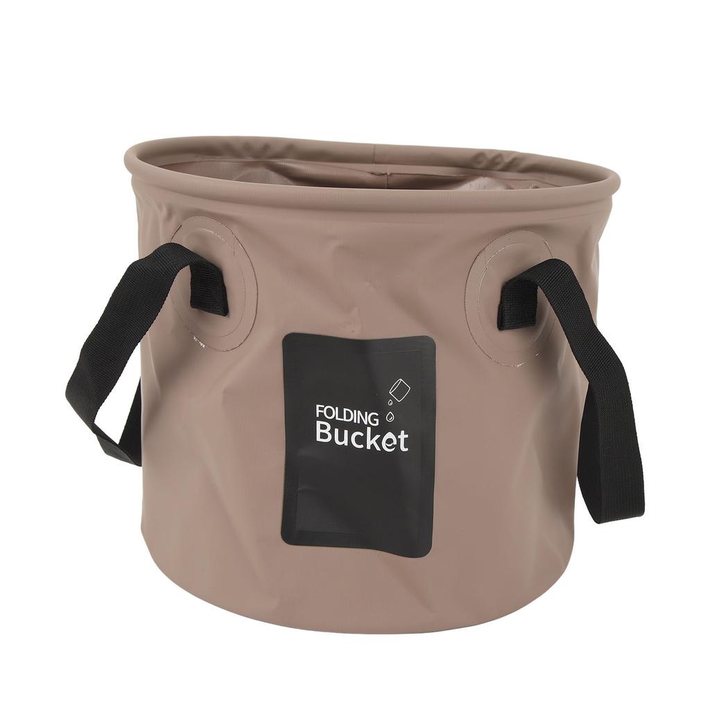 Collapsible Bucket 10L High Temperature Resistant Portable Folding Water Bucket with Handle for Camping Fishing Picnic