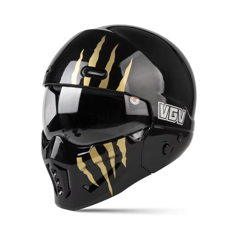 Scorpion Ретро Полный Мотоциклетный Шлем Унисекс Всесезонный Универсальный Круиз Комфортный Дышащий Мужской И Женский Ретро Шлем