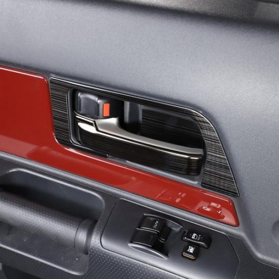 Черная Стальная Накладка на Ручку Внутренней Двери (Чаша) для Toyota FJ Cruiser 2007-21