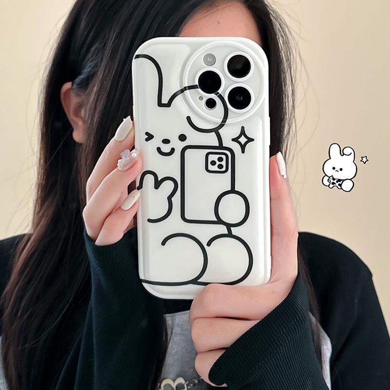 Силиконовый чехол Zhitai Cartoon для iPhone 11/12/14 и 15 Pro с защитой от попадания воздуха