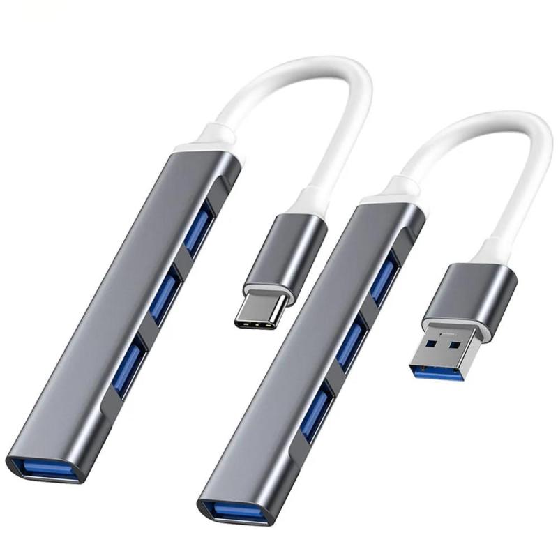 Концентратор USB 3.0 4 в 1, 4-портовый мульти-сплиттер-адаптер с функцией USB2.0 USB3.0 OTG, концентратор типа C, аксессуары для портативных компьютеров, для клавиатуры U-диска
