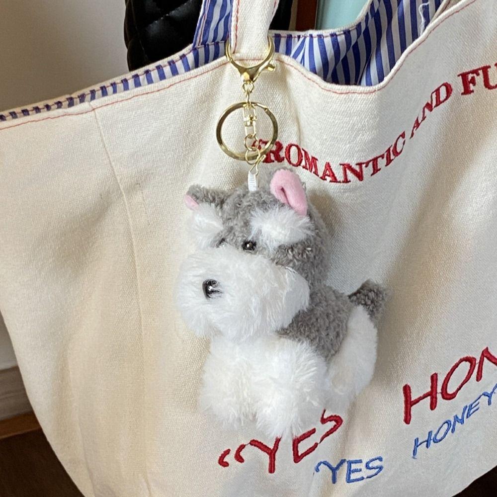 Bag Hanging Cartoon Pendant Cartoon Doll Puppy Keyring Backpack Decor Plush Doll Keychain  Gifts