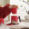 Guochao Qianli Jiangshan Ceramic Teacup Personal Household Tea Separation Tea Cup with Lid Filtration Activity Souvenir
