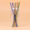 19Cm Long Round Head Glass Straw Eco Friendly Reusable Drinking Straws For Milkshake Smoothies Cocktails Bar Home Accessories