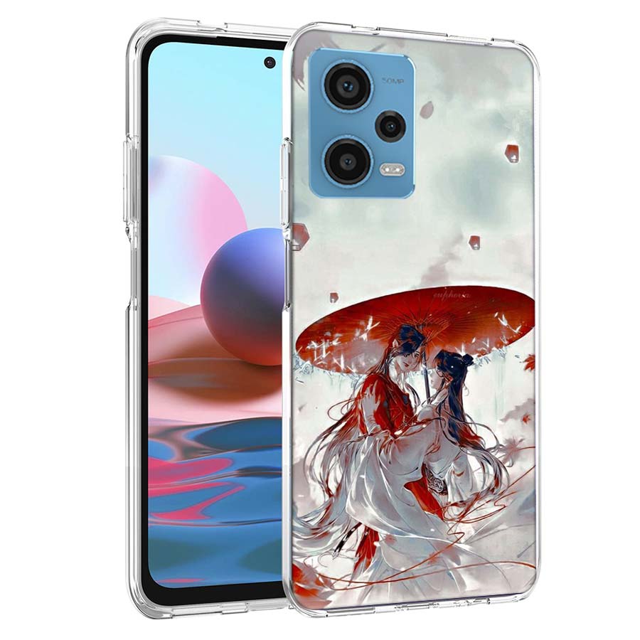 Чехол для телефона Tian Guan Ci Fu для Redmi Note 13 12 14 15 Pro Plus 13R 11 11T 11E 11S 10 Pro 10S 9 9S Защитный чехол из прозрачного ТПУ Capa Case