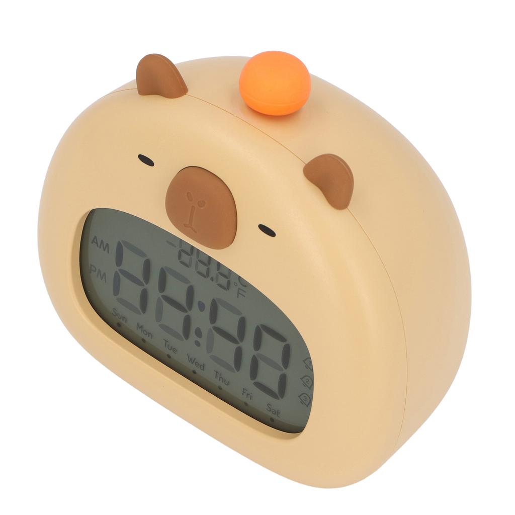 Капибара Будильник с Ночником Повтор Обратный Отсчет Несколько Мелодий Звонка Перезаряжаемый 800 мАч