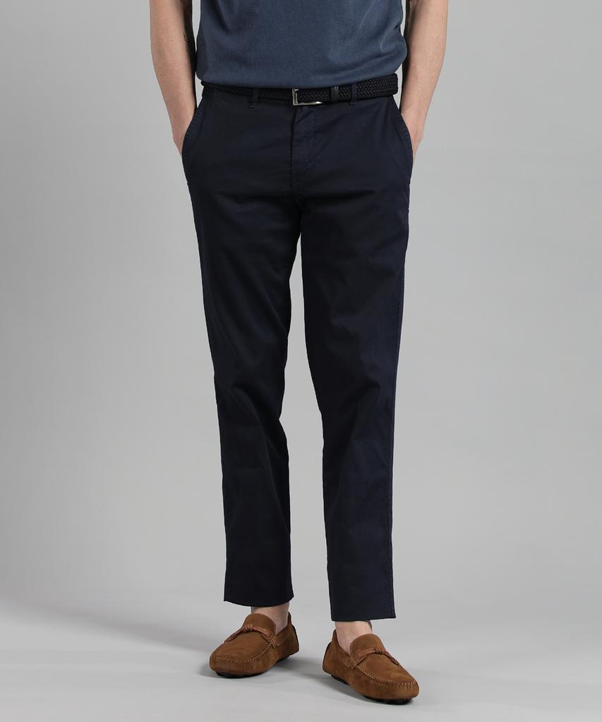 PANICALE Синие Хлопковые Брюки Regular Fit, Окрашенные
