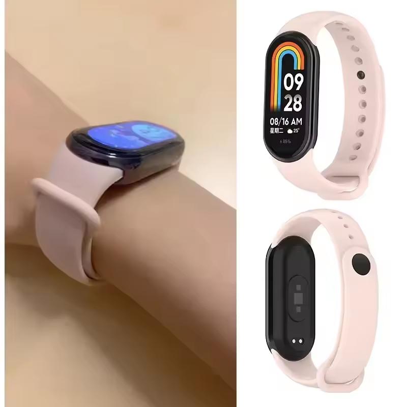 НОВЫЙ Ремешок Аксессуары Силиконовый Ремешок для Xiaomi Mi Band 10 9 8 Сменный Браслет для Xiaomi Mi Band 10 Спортивный Наручный Ремешок