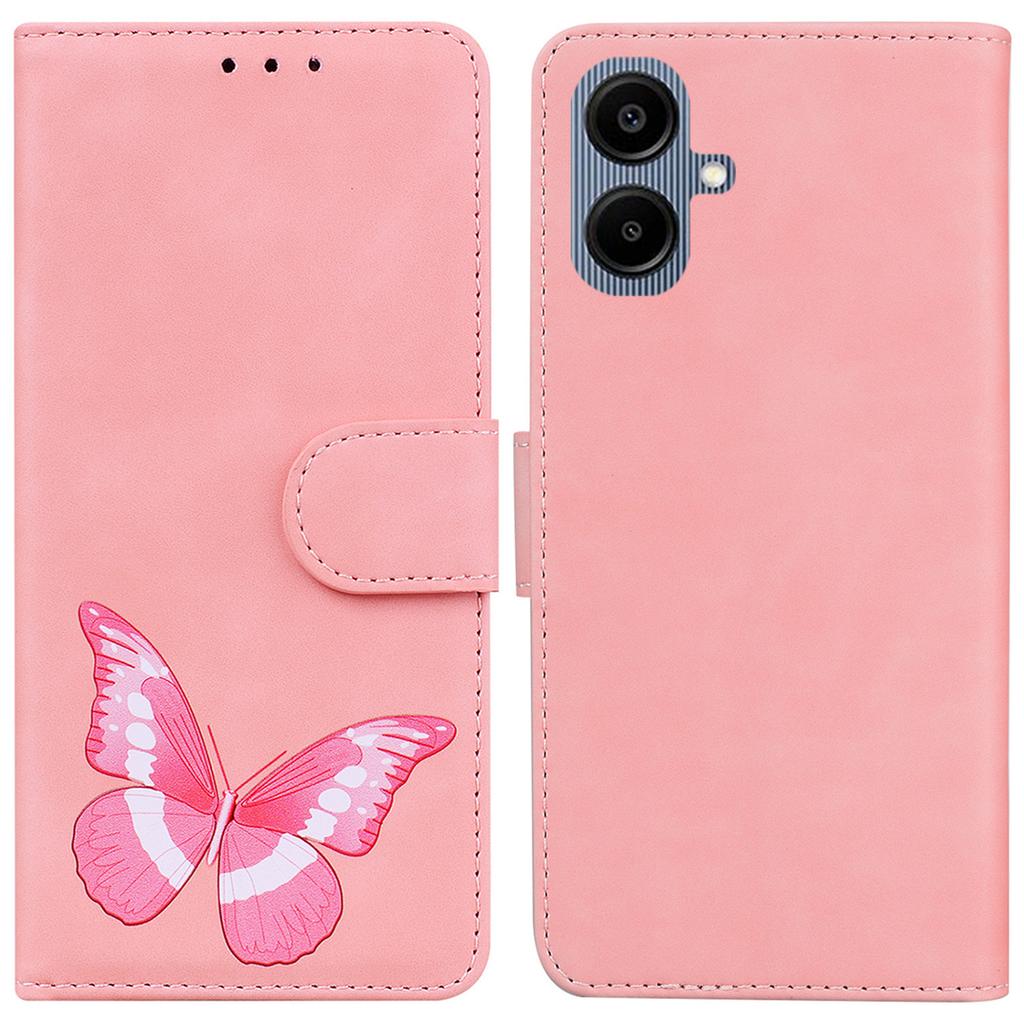 For Samsung Galaxy A07 5G Stand Case PU Leather Phone Cover Butterfly Printed