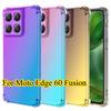Ударопрочный градиентный силиконовый чехол для Motorola Edge 60 Fusion 60S Радужный цвет Противоударный чехол с подушками безопасности для Moto Edge 60 Stylus