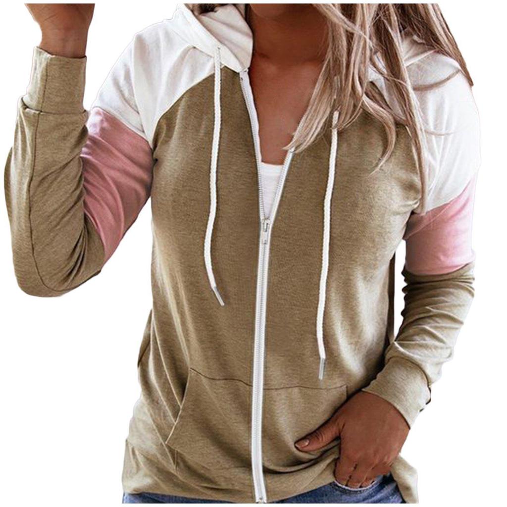 Женская толстовка с капюшоном на молнии с европейским и американским принтом осень/зима