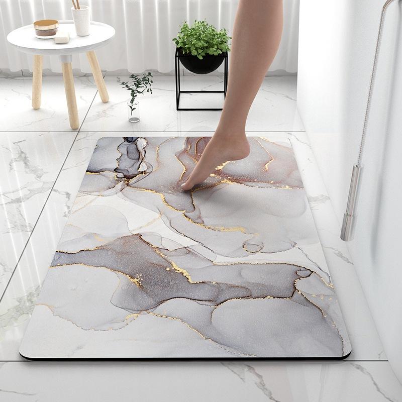 Absorbent Mat Bathroom Soft Mat Light Luxury Toilet Toilet Absorbent Mat Door Quick Drying Door Mat Non-slip Mat