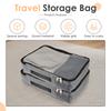 4 Pcs Travel Compressed Packing Cubes Storage Bag With Shoe Bag Mesh Waterproof Portable Suitcase Handbag Luggage Organizer
